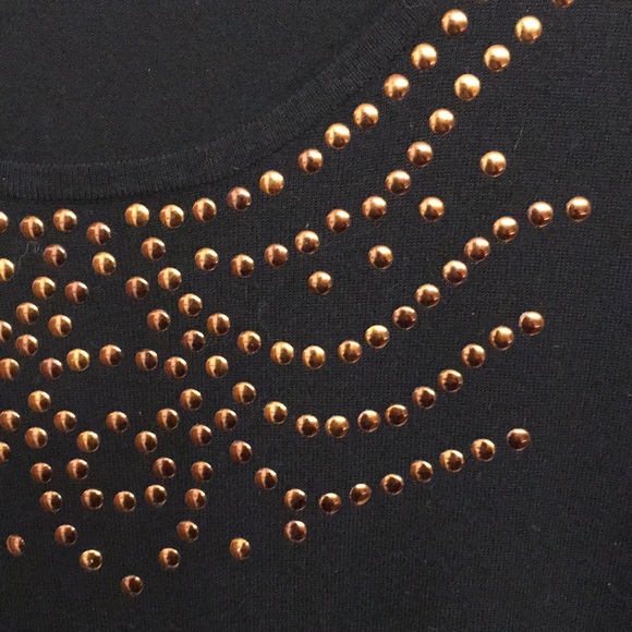 🧸Spense Woman Sweater Dress Metallic Stud Detail - Picture 2 of 6